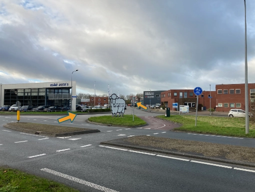 Route bedrijven terein